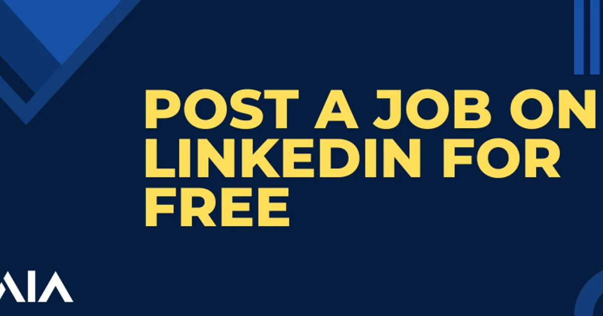 How to post a job on LinkedIn for free